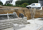 Réalisation des fondations à Auzouville-sur-Ry